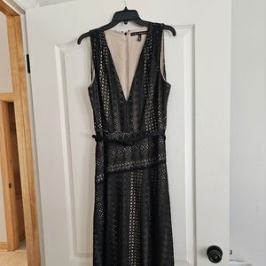 Lace Overlay White House Black Market Dress